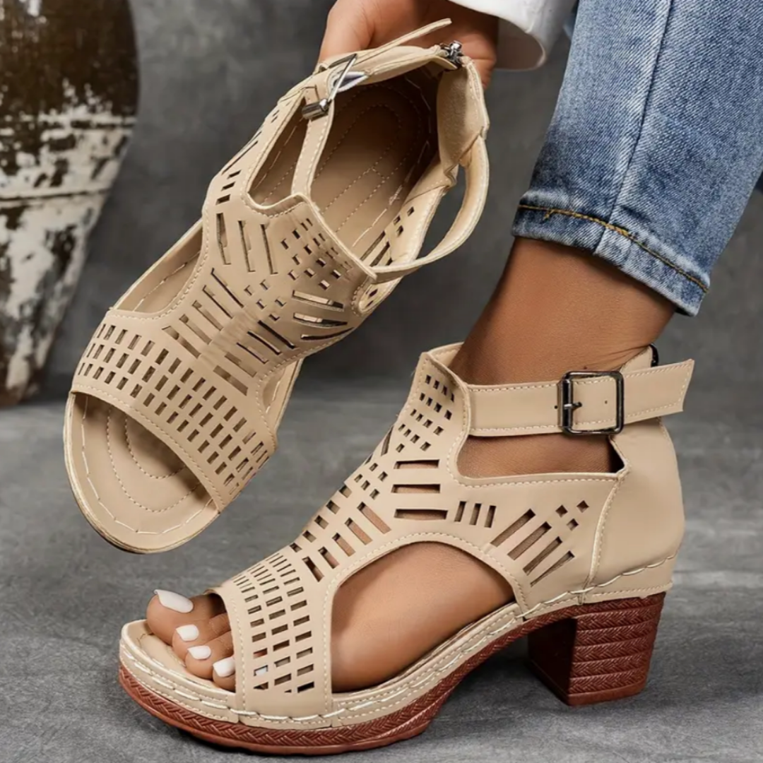 Sandalias ortopédicas de tacón Celina