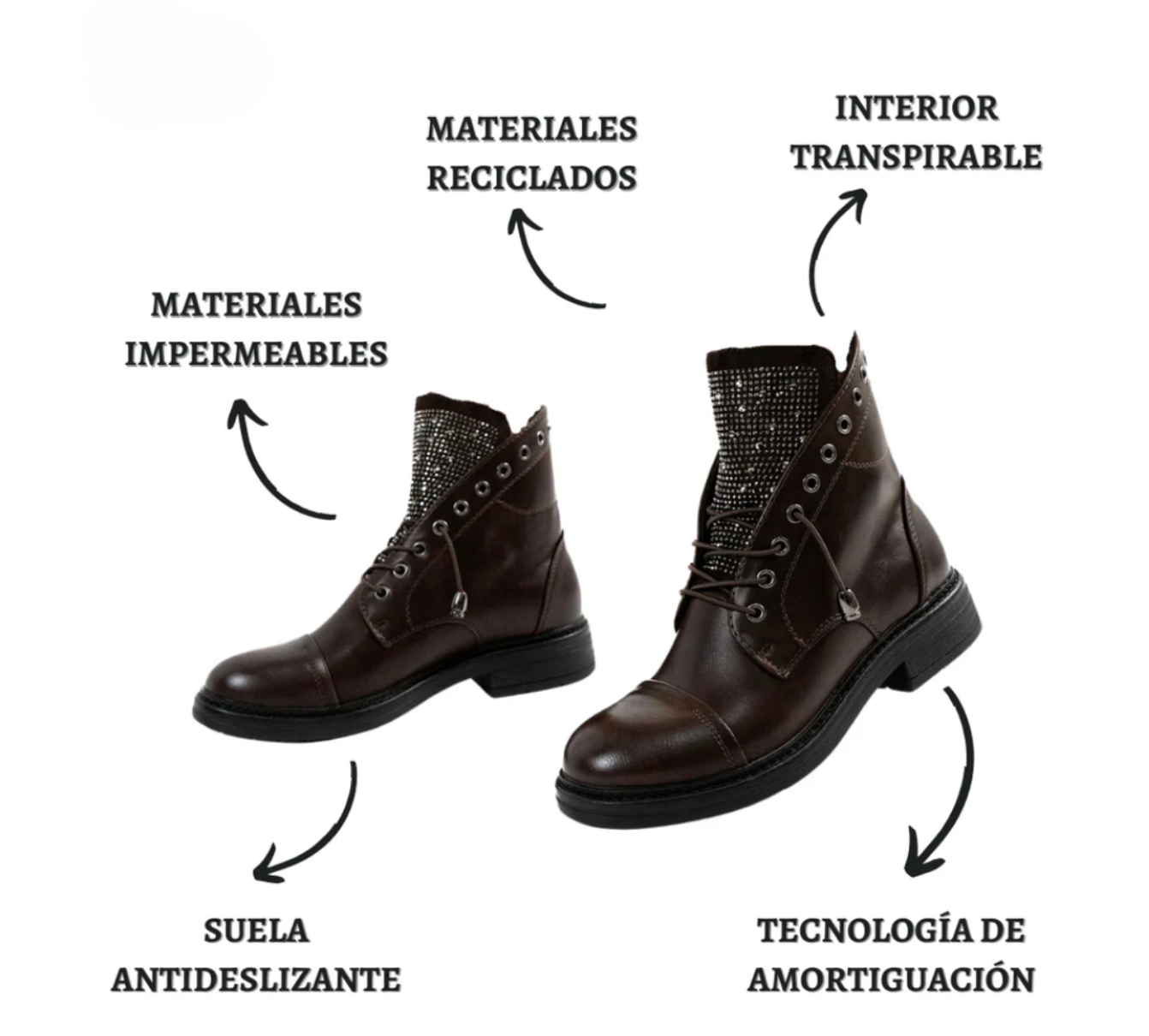 Nicole| Botas Ortopédicas Elegantes de Mujer