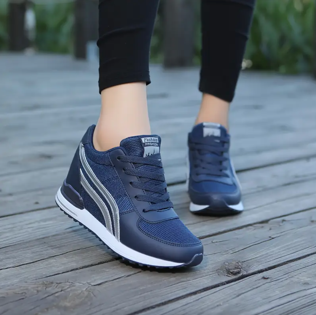 Elva | Sneakers con cuña ortopédica invisible