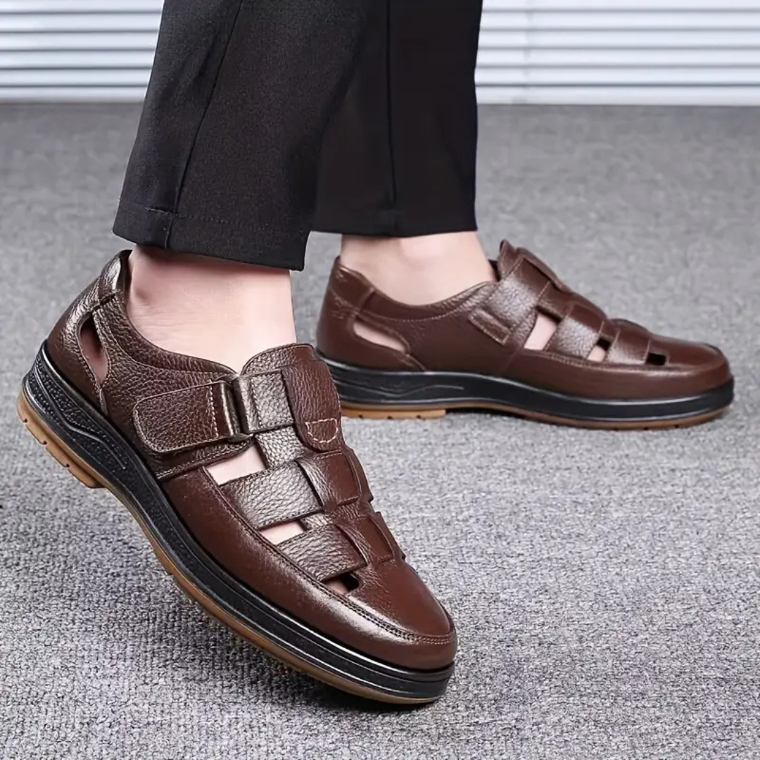 Robert| Sandalias Ortopédicas de Cuero
