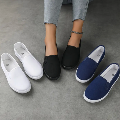 Lior: Zapatillas de punta redonda para mujer