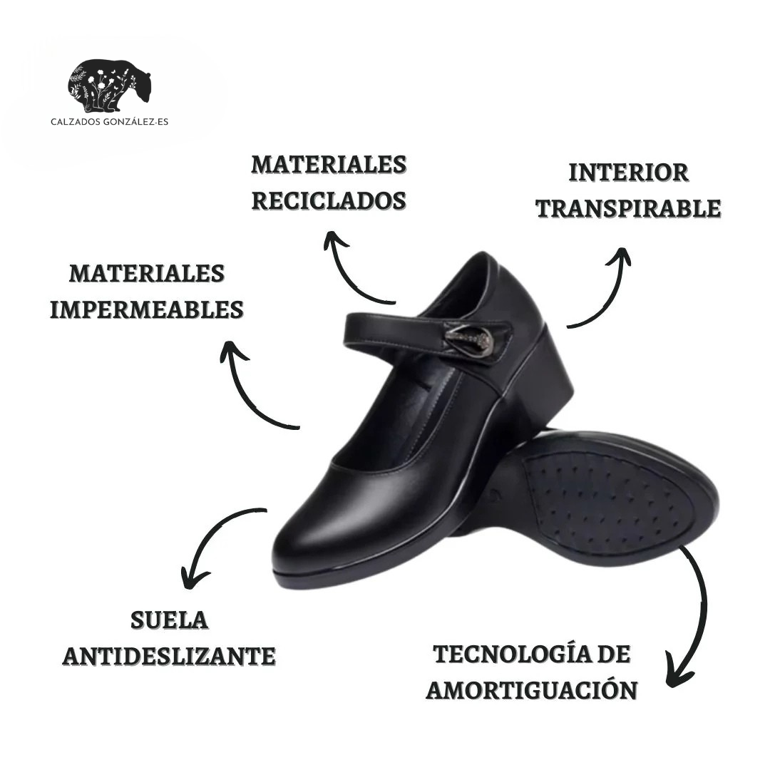 Adele| Zapatos Ortopédicos con Tacón