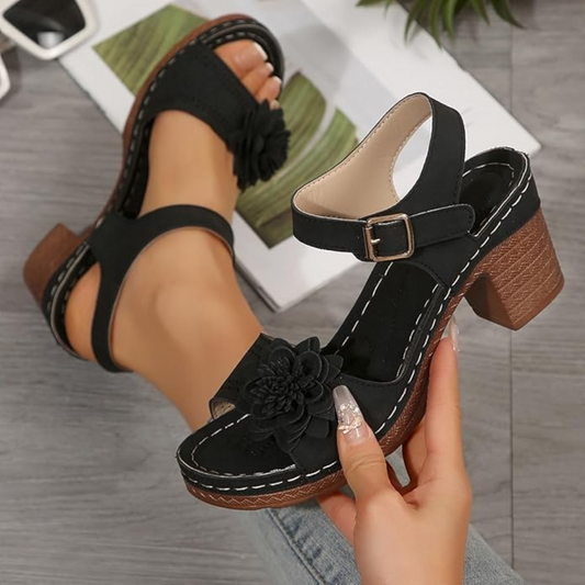 Amelia | Sandalias florales de mujer