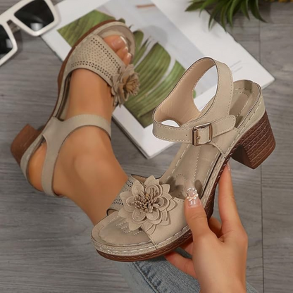 Amelia | Sandalias florales de mujer
