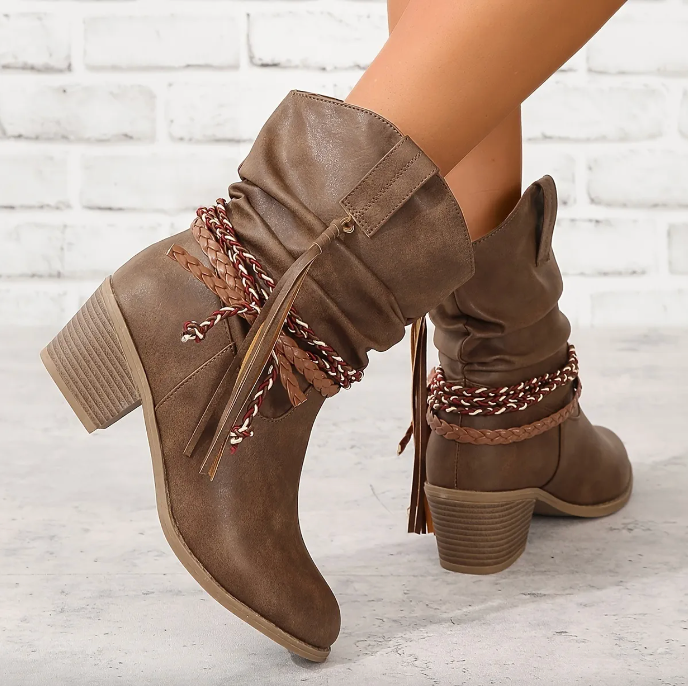 BohoBoots | Botas ortopédicas con tacón estilo boho