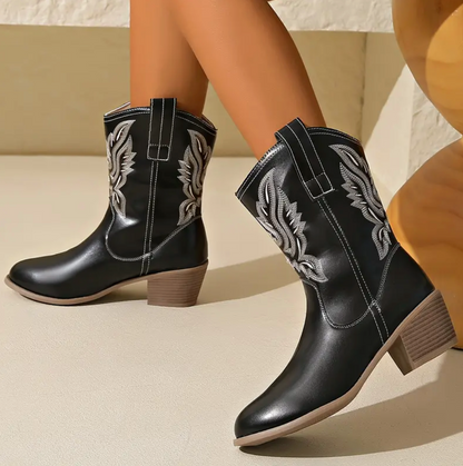 WomenBoots™ | Botas vaqueras de cuero artesanal para mujer