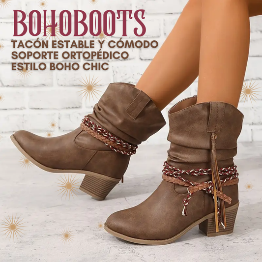 BohoBoots | Botas ortopédicas con tacón estilo boho